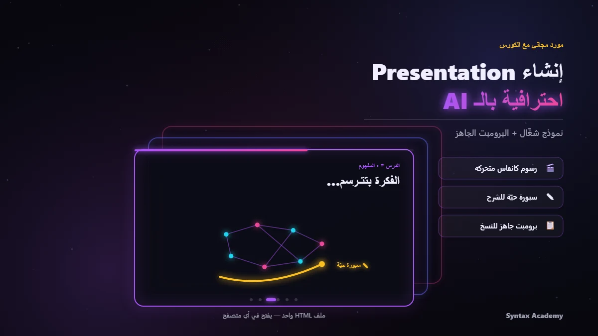 إنشاء Presentation احترافية بالـ AI