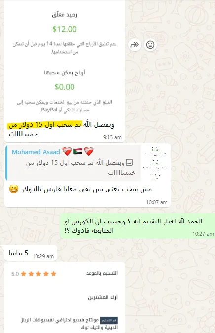 تقييم — خطة الطريق للفريلانسر